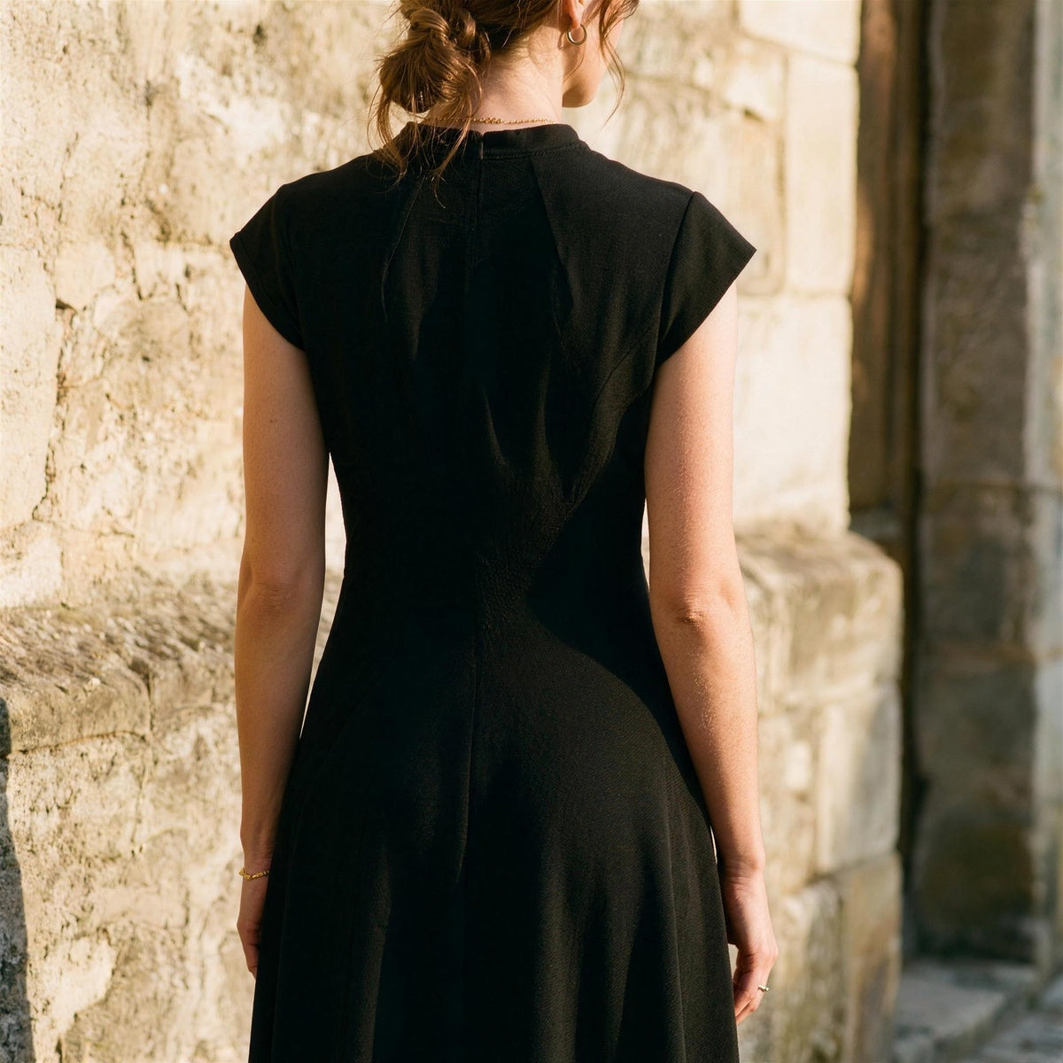 Cap Sleeve Midi Dress Vella