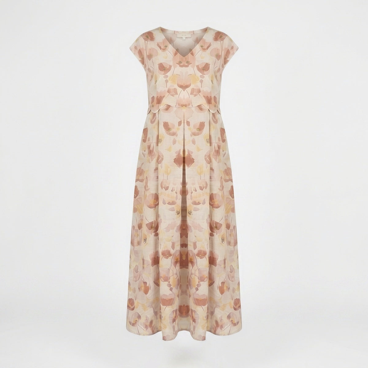 Carnation Linen Maxi Dress