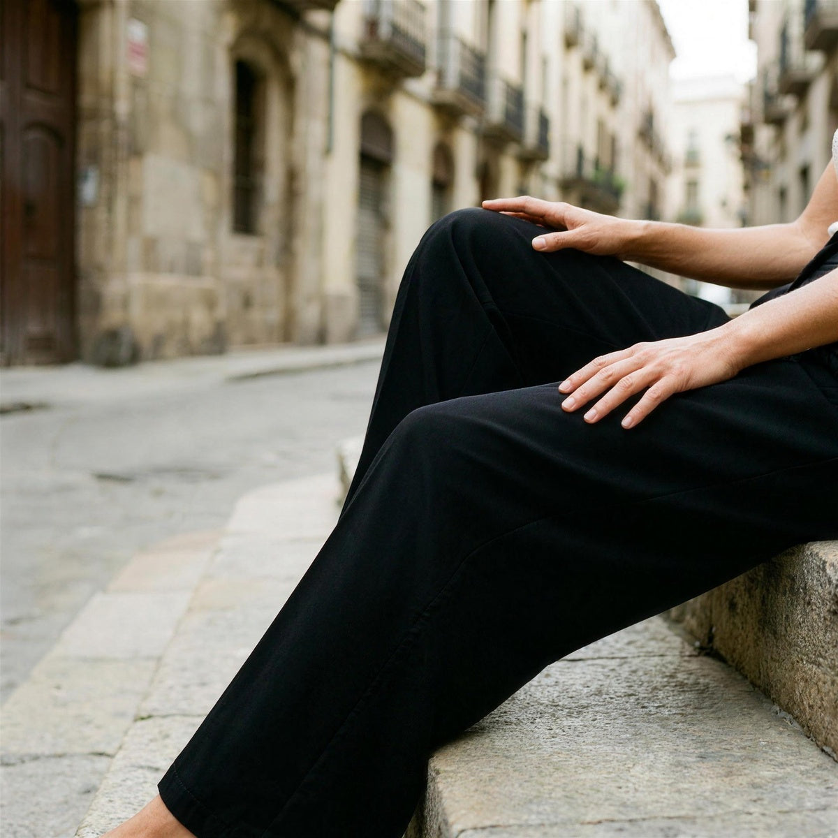 High Waist Tailored Pants