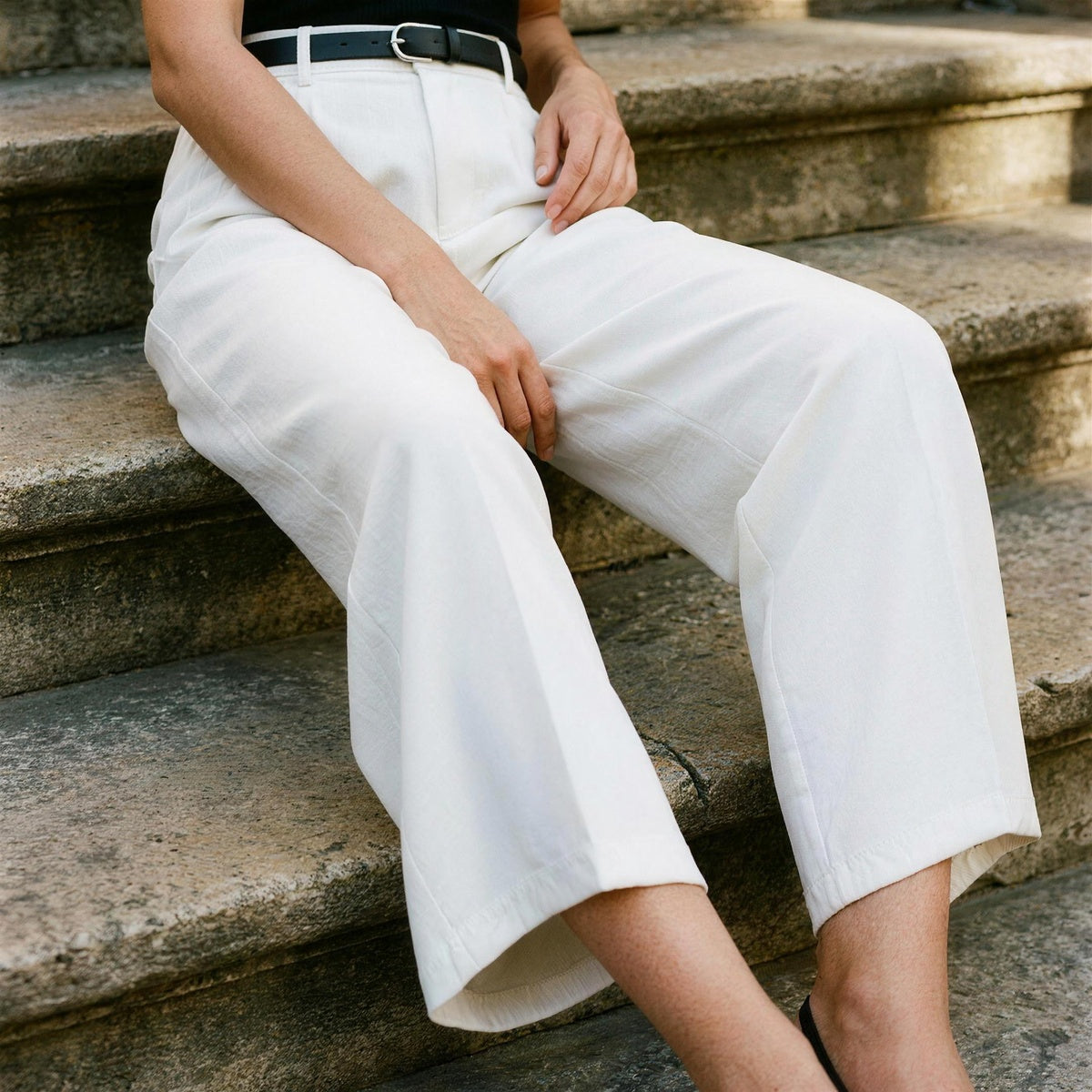 High Waist Tailored Pants