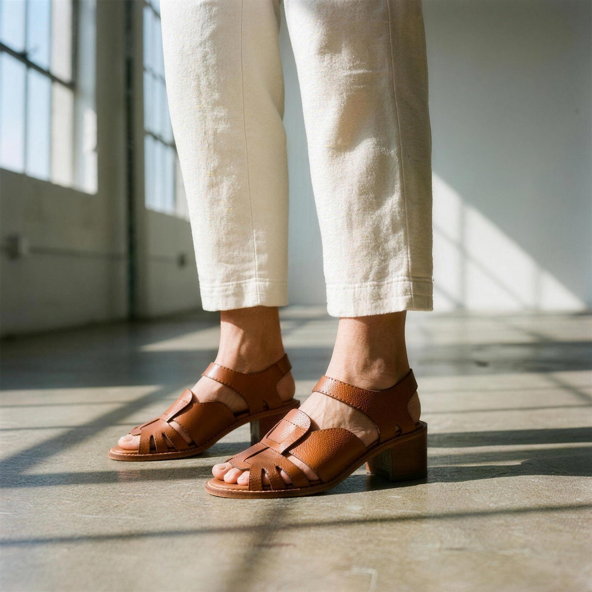 Leather Fisherman Sandals