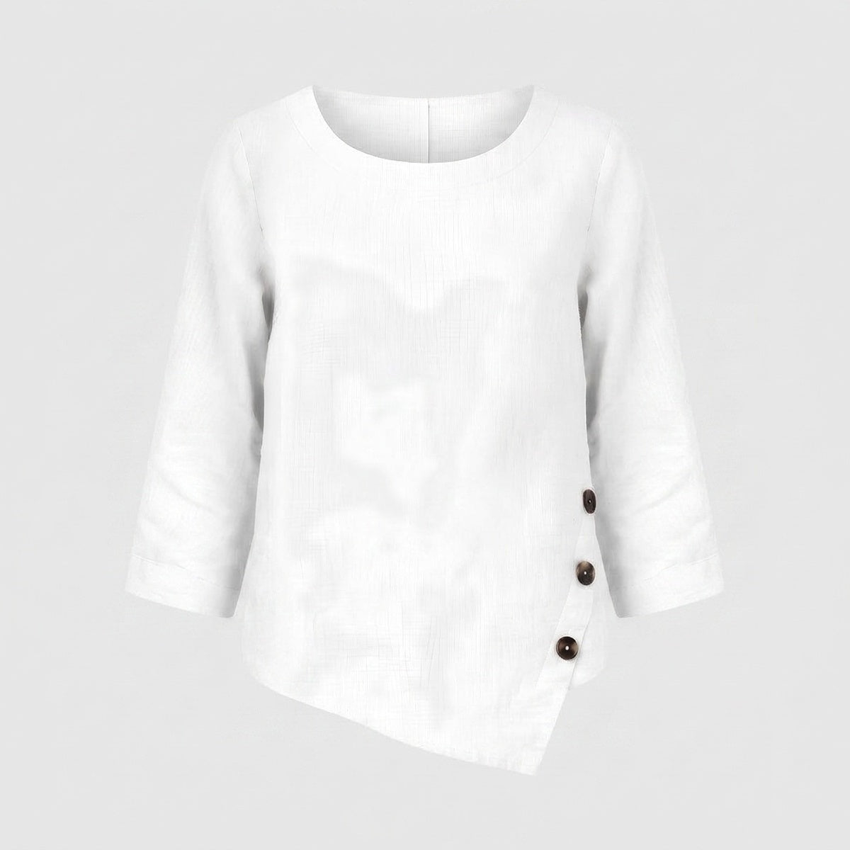 Nyla Asymmetric Linen Top