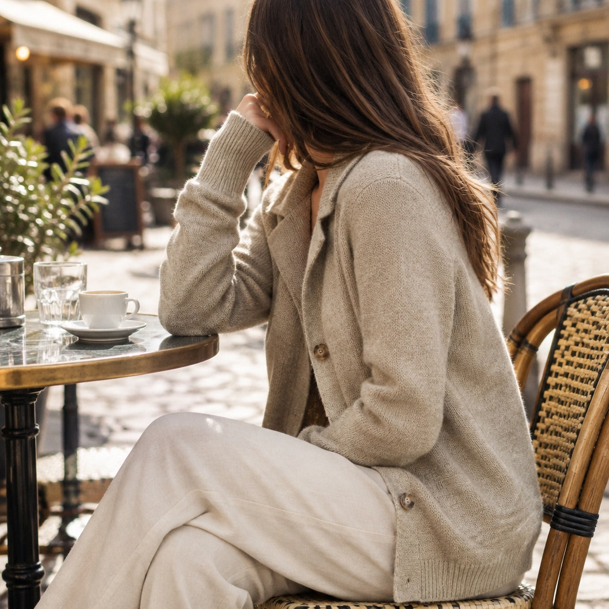 Open Front Longline Cardigan