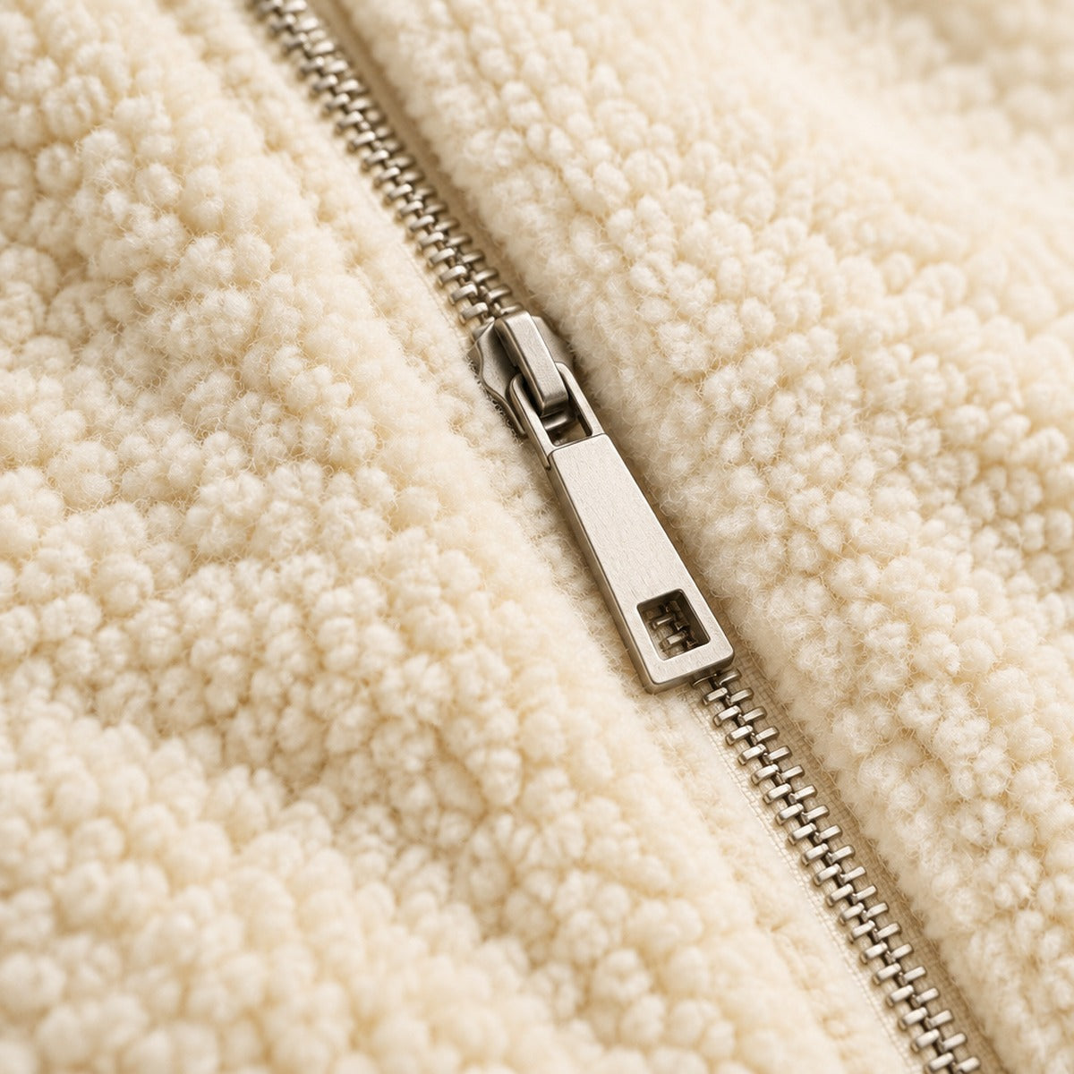 Oversized Zip-Up Jacket with High Collar
