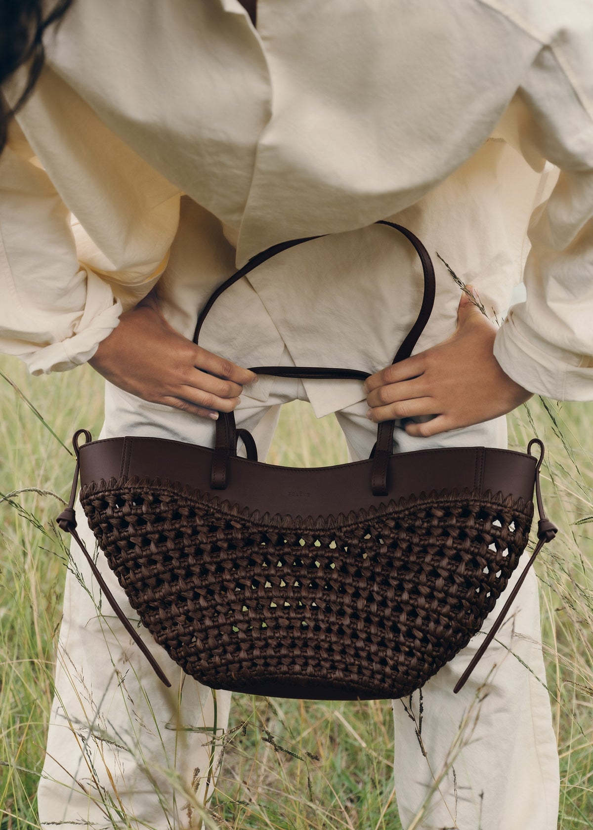 PLNE - Cyme Mini - Raffia Ebony