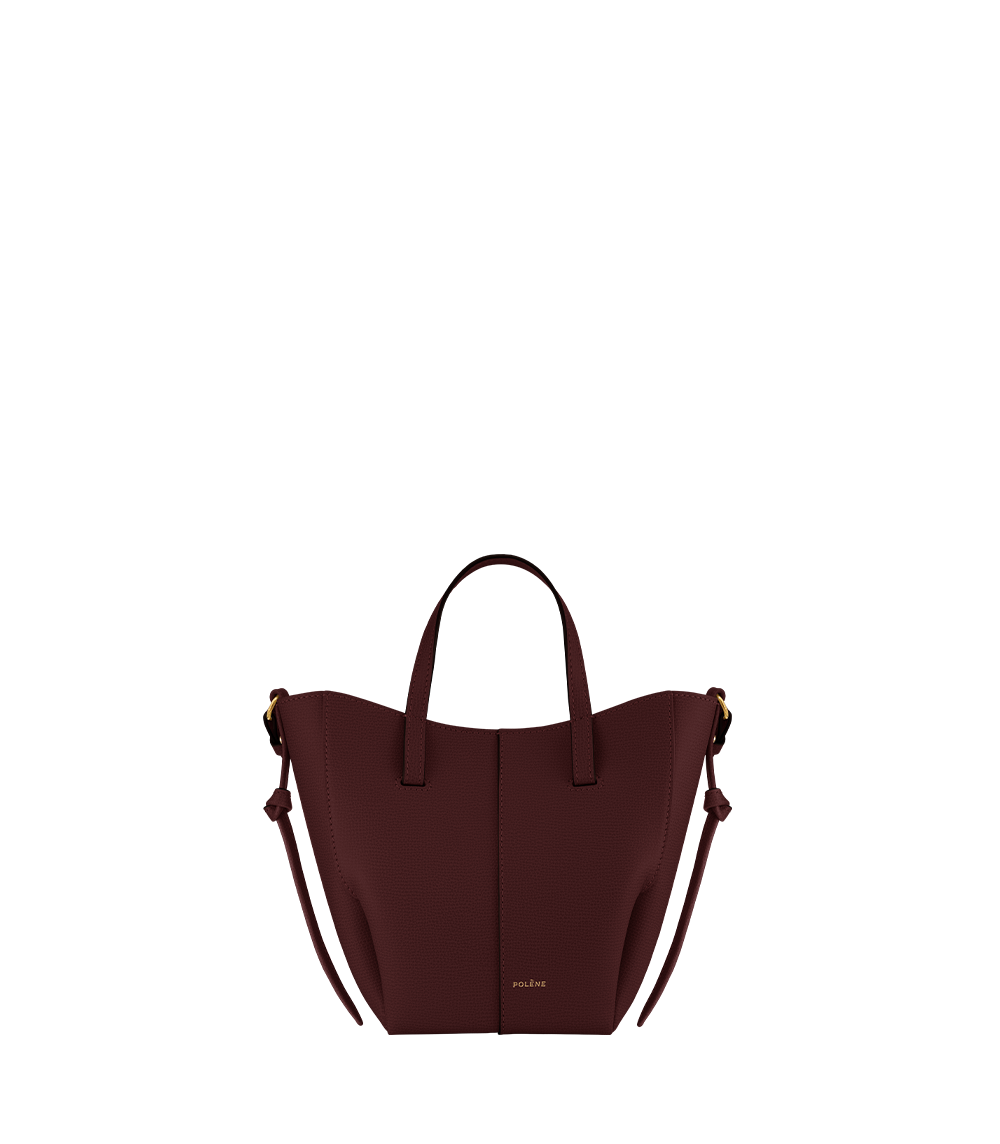 PLNE - Cyme Tote Nano - Textured Black Cherry