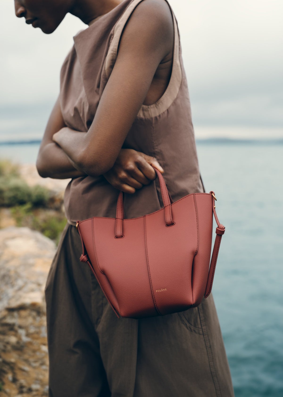 PLNE - Cyme Tote Nano - Textured Terracotta