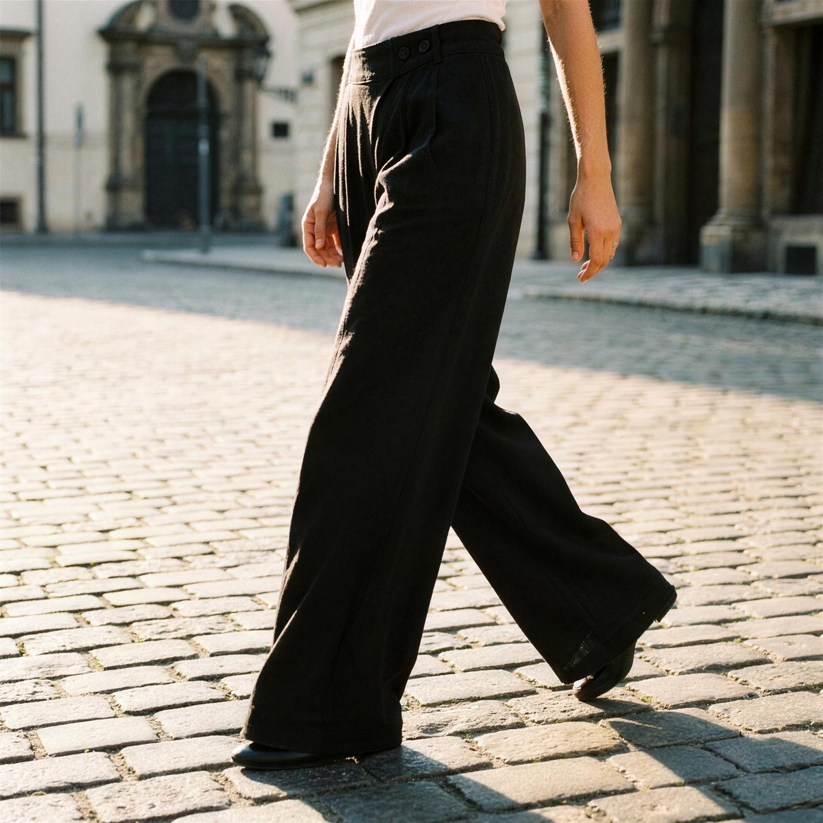 Amme Cotton Linen Trousers