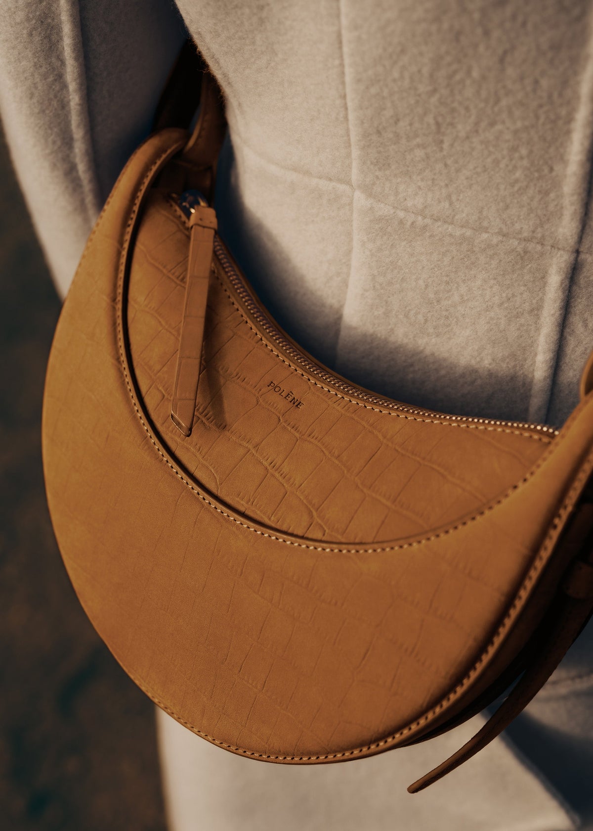 PLNE - Numéro Dix - Crocodile Nubuck Cinnamon