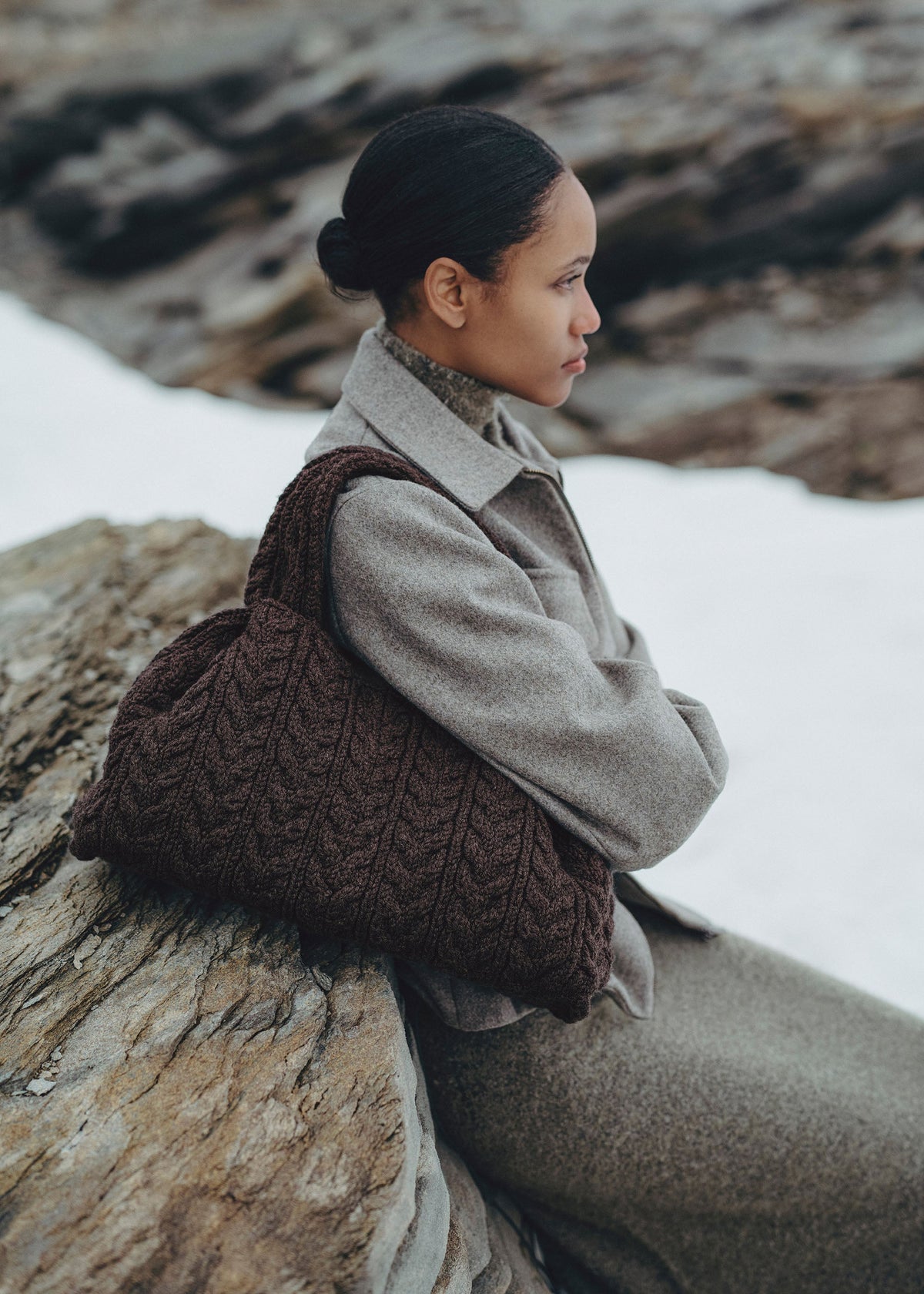 PLNE - Numéro Neuf Large - Merino Ebony