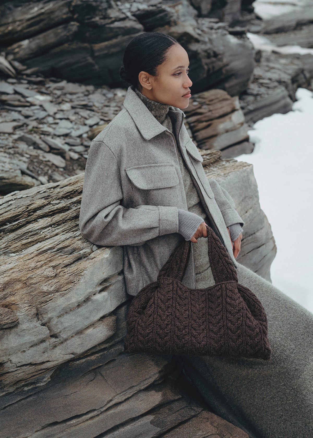 PLNE - Numéro Neuf Large - Merino Ebony