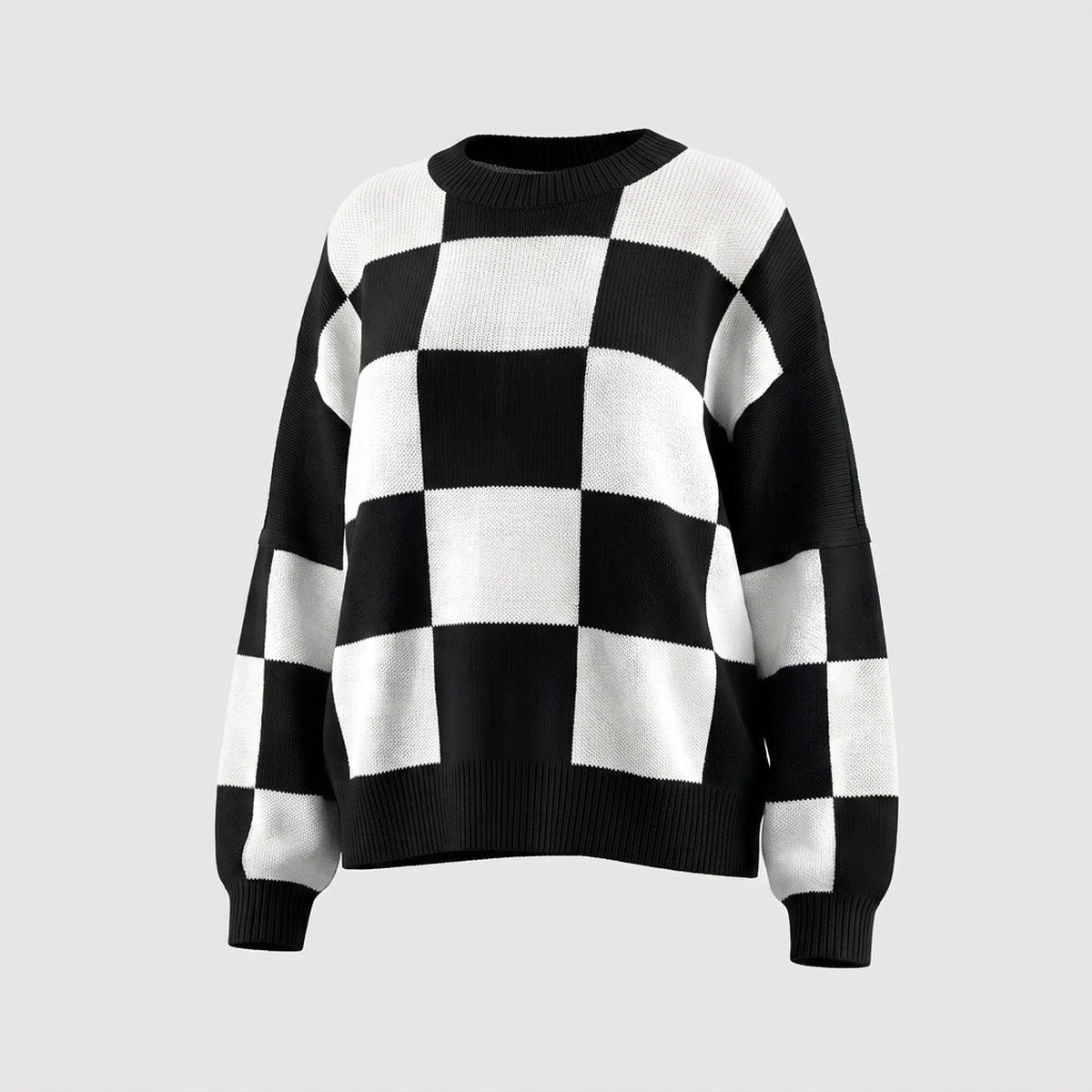 Statement Check Sweater