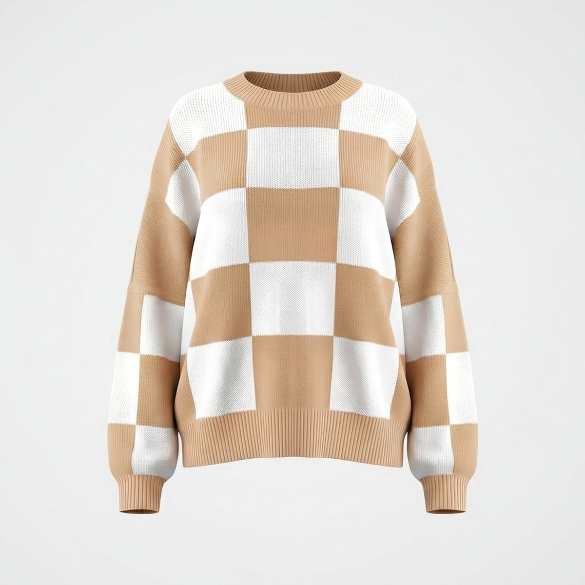 Statement Check Sweater