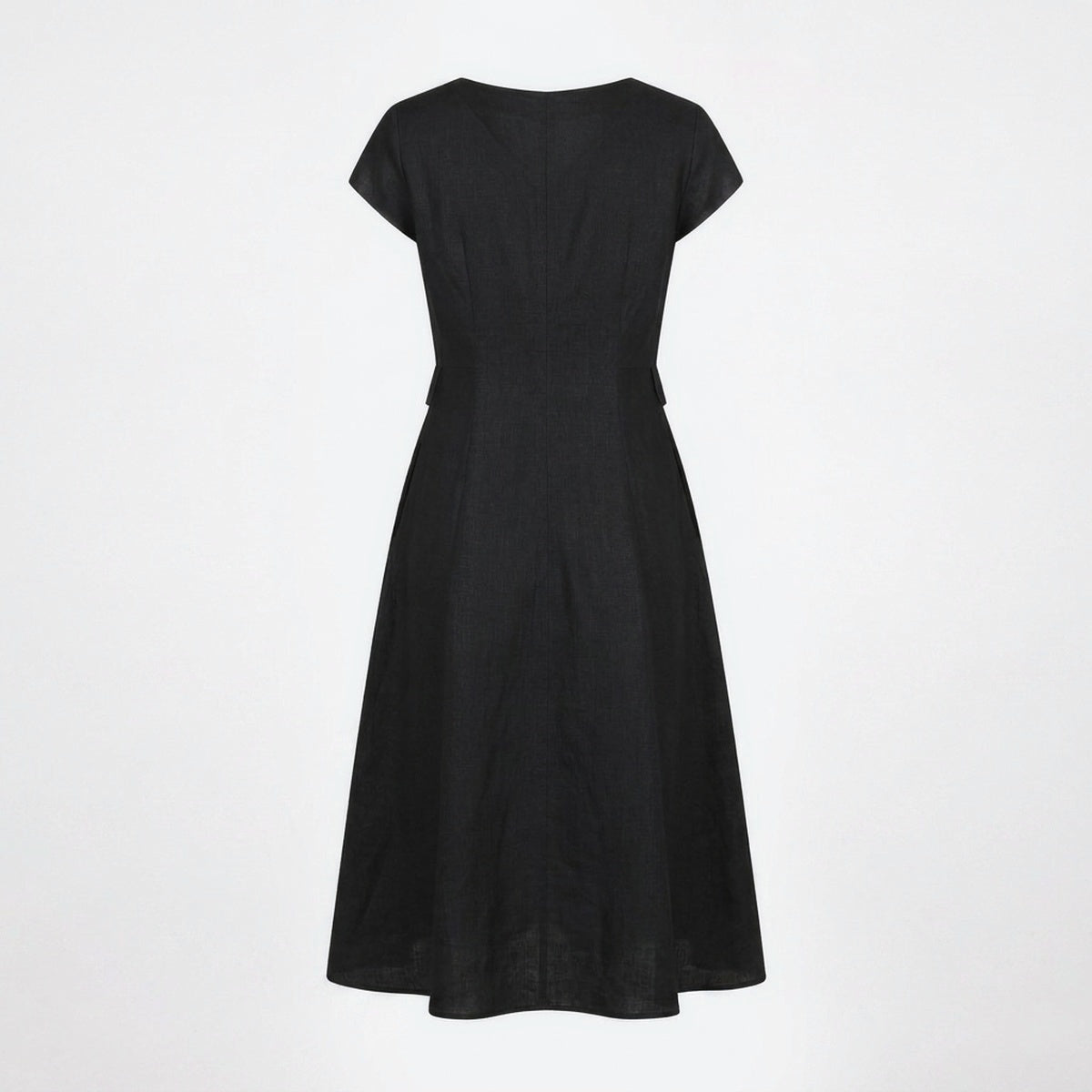 Alexa V-Neck Linen Dress