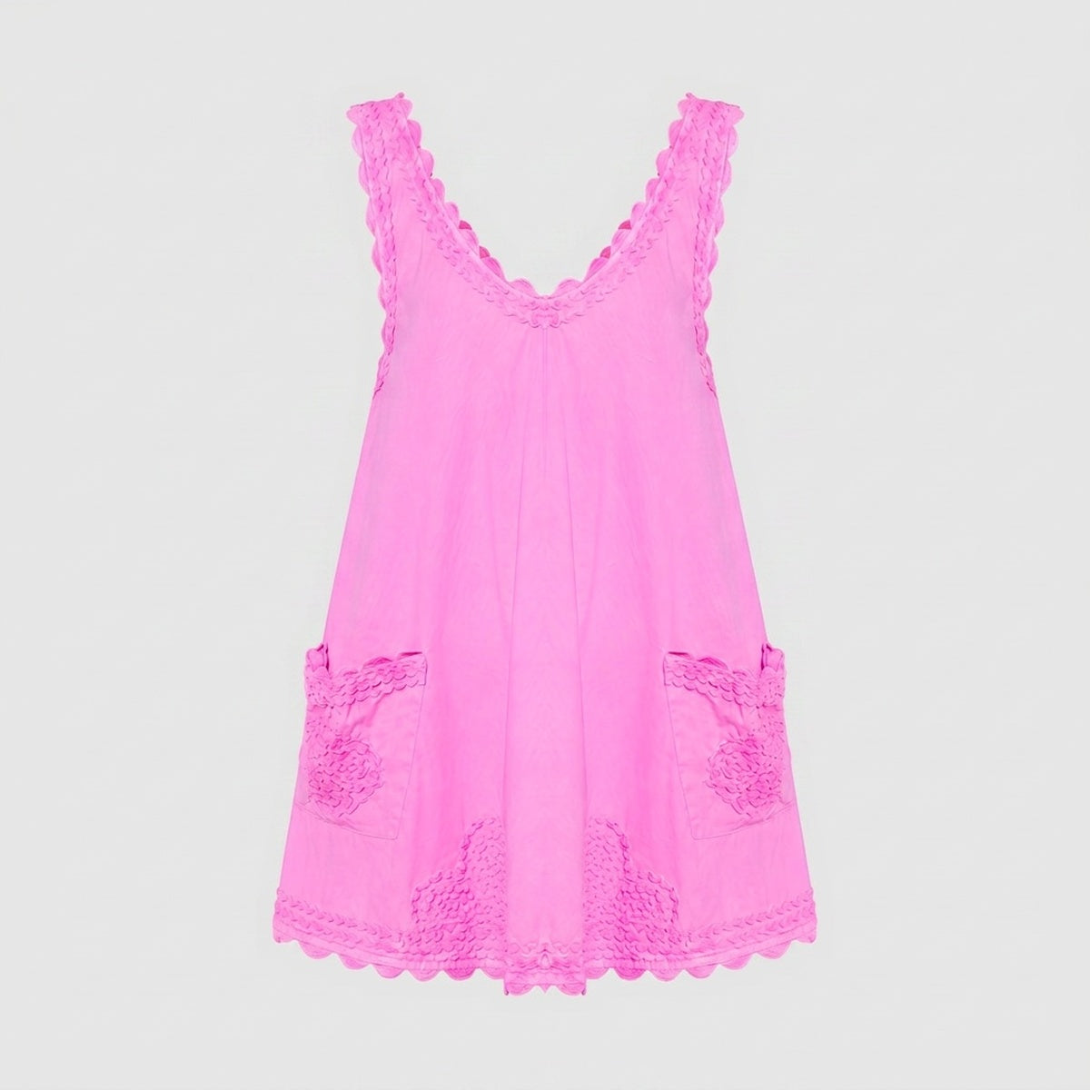 Hibiscus Ric Rac Poplin Dress