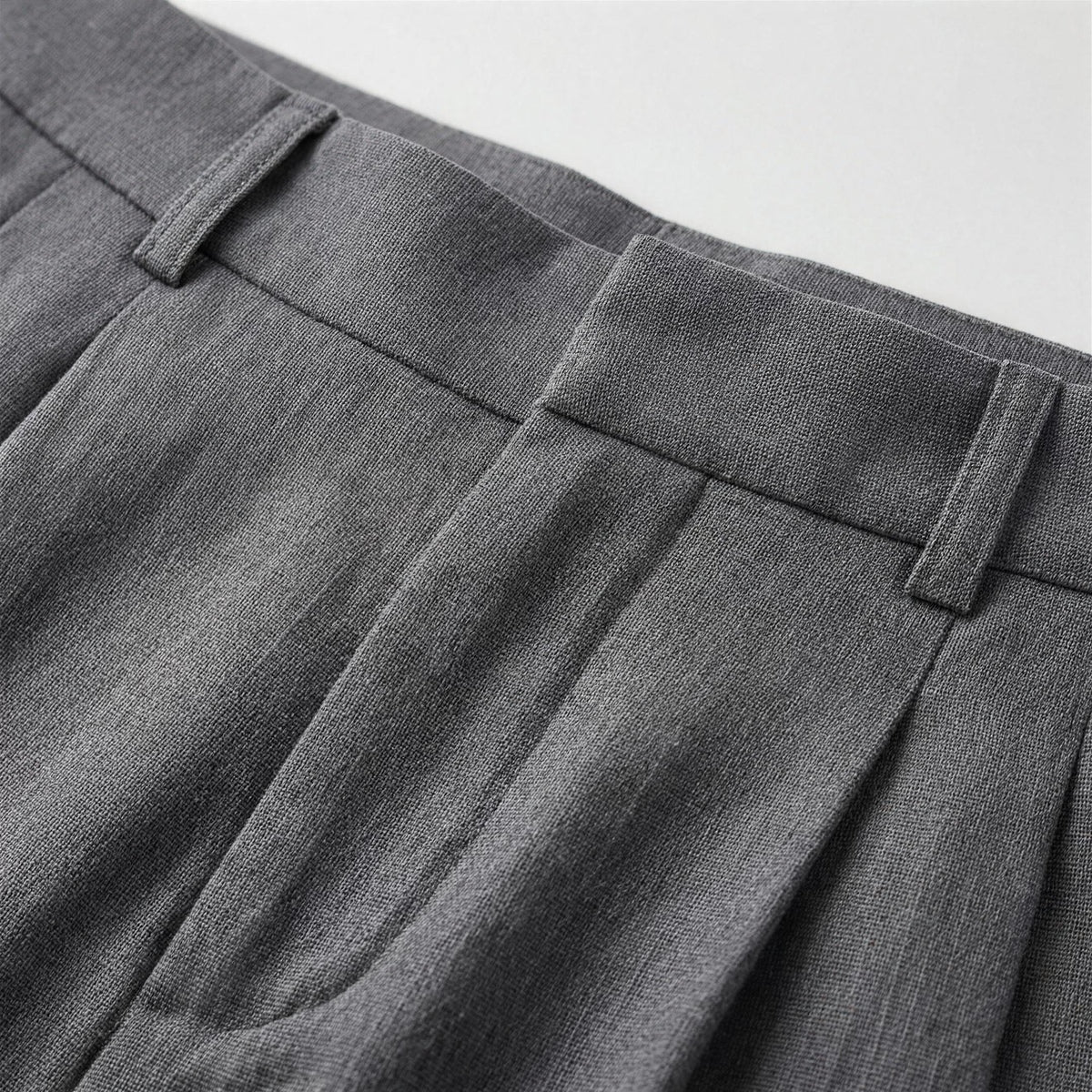 High Waist Linen Blend Pants