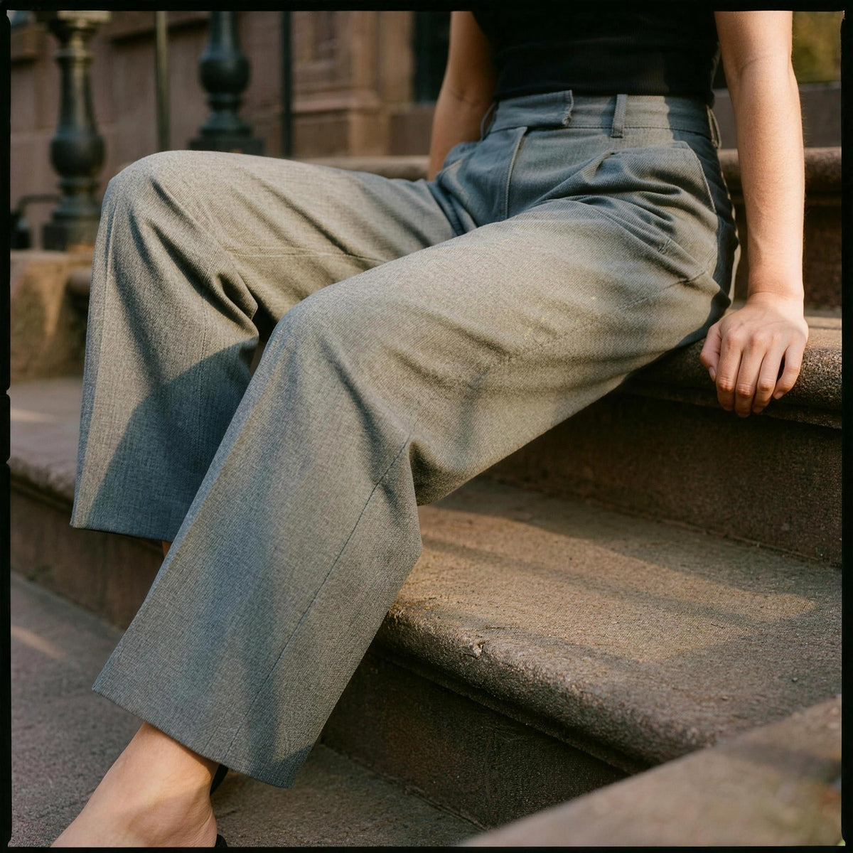 High Waist Tailored Pants