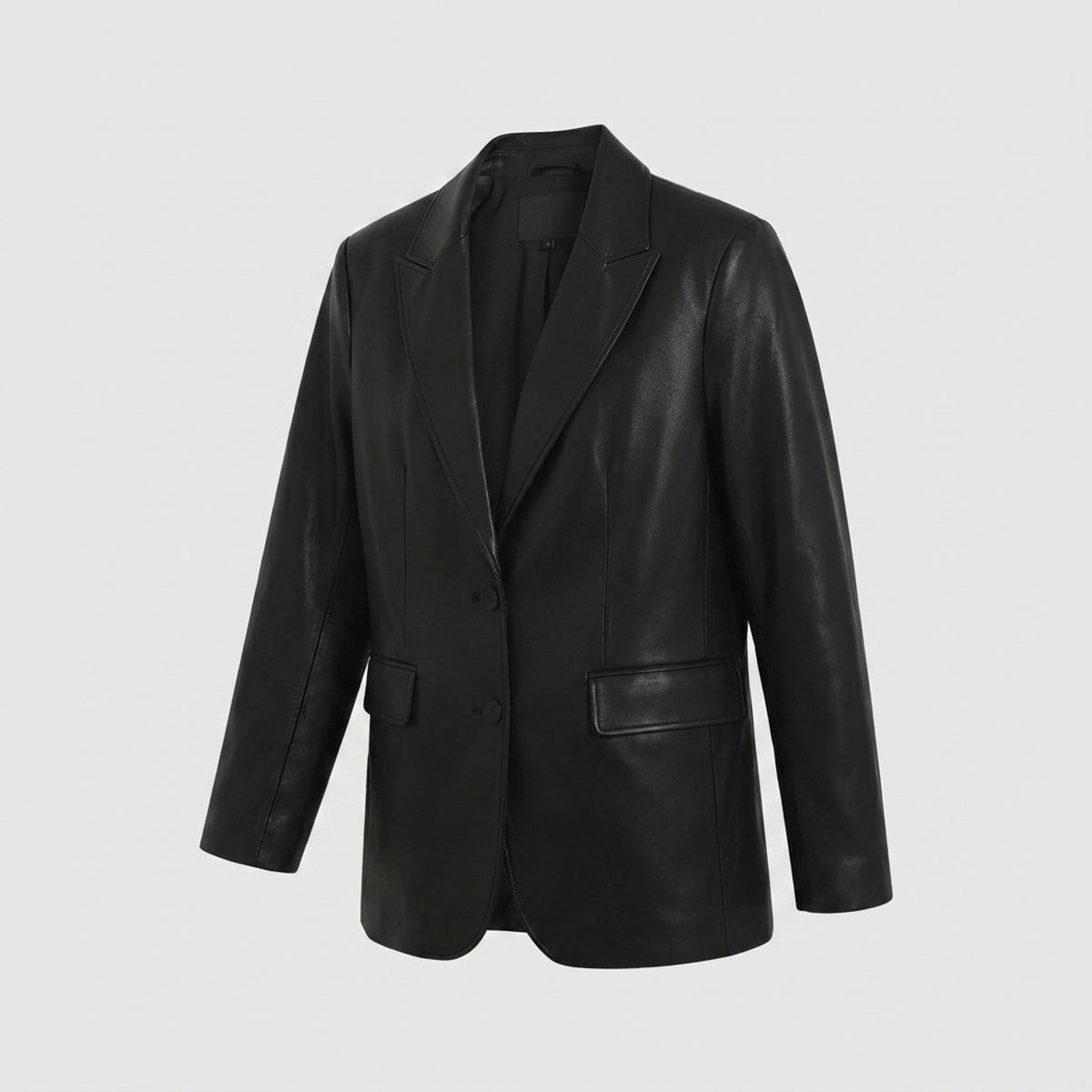 Leather Blazer Oversized