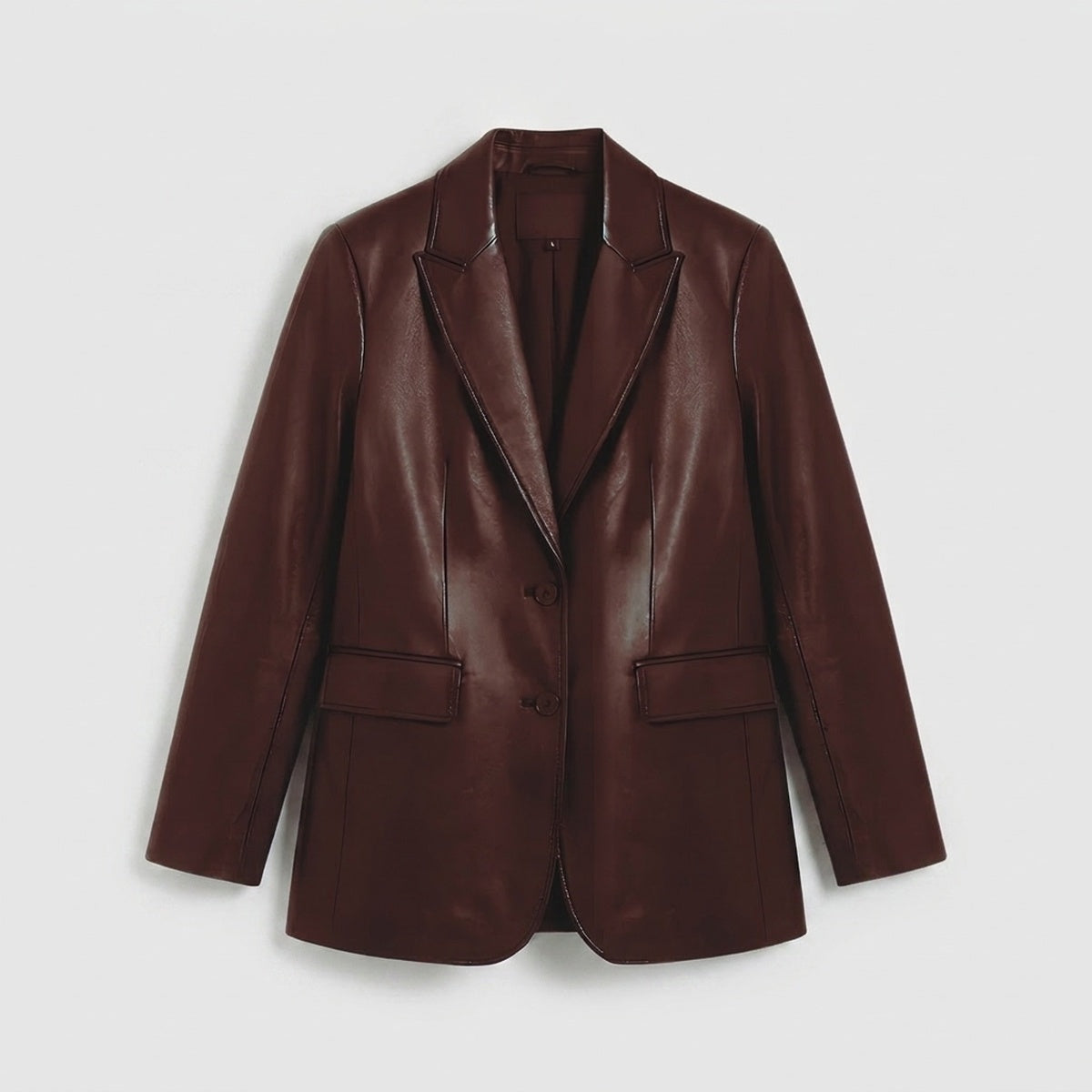 Leather Blazer Oversized