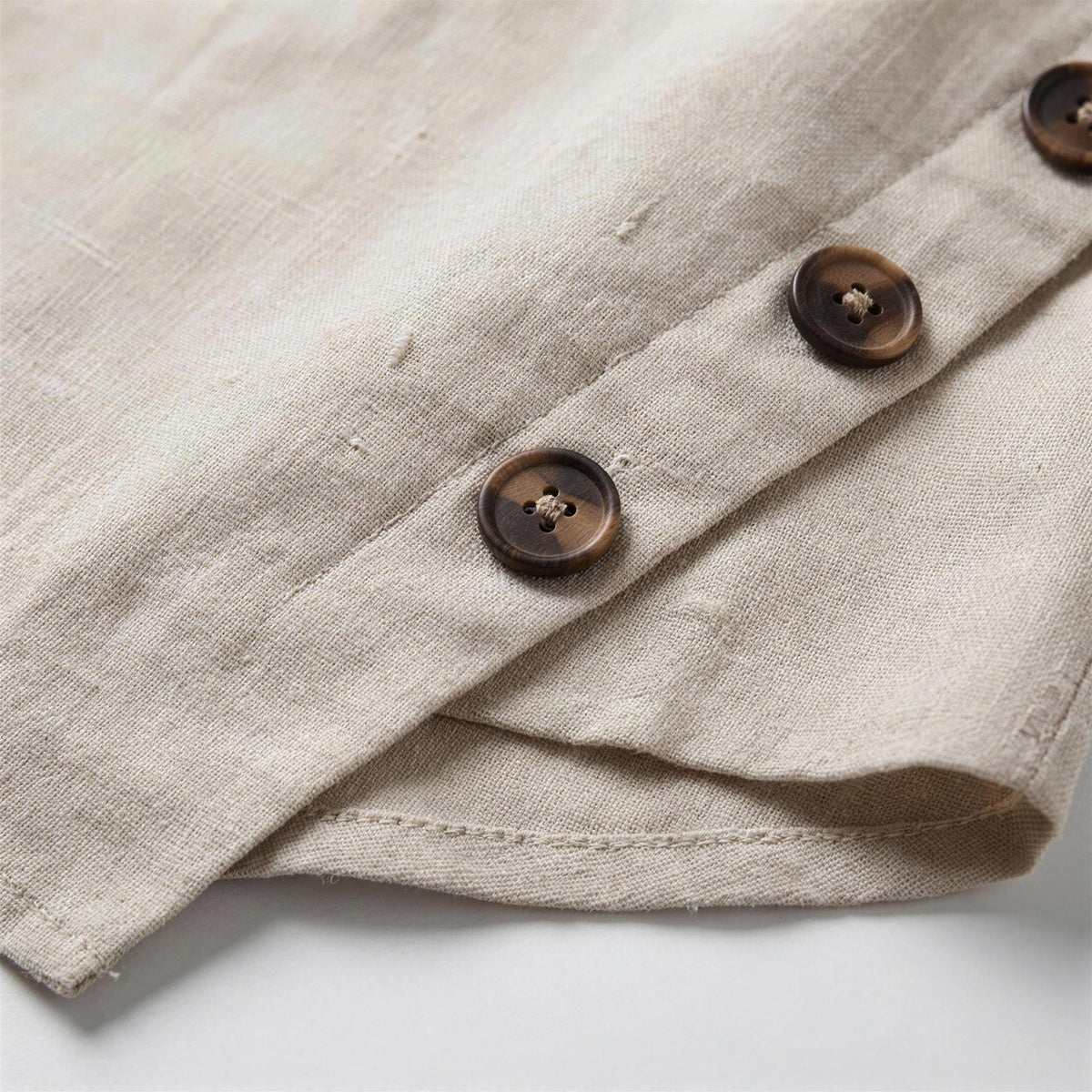 Nyla Asymmetric Linen Top