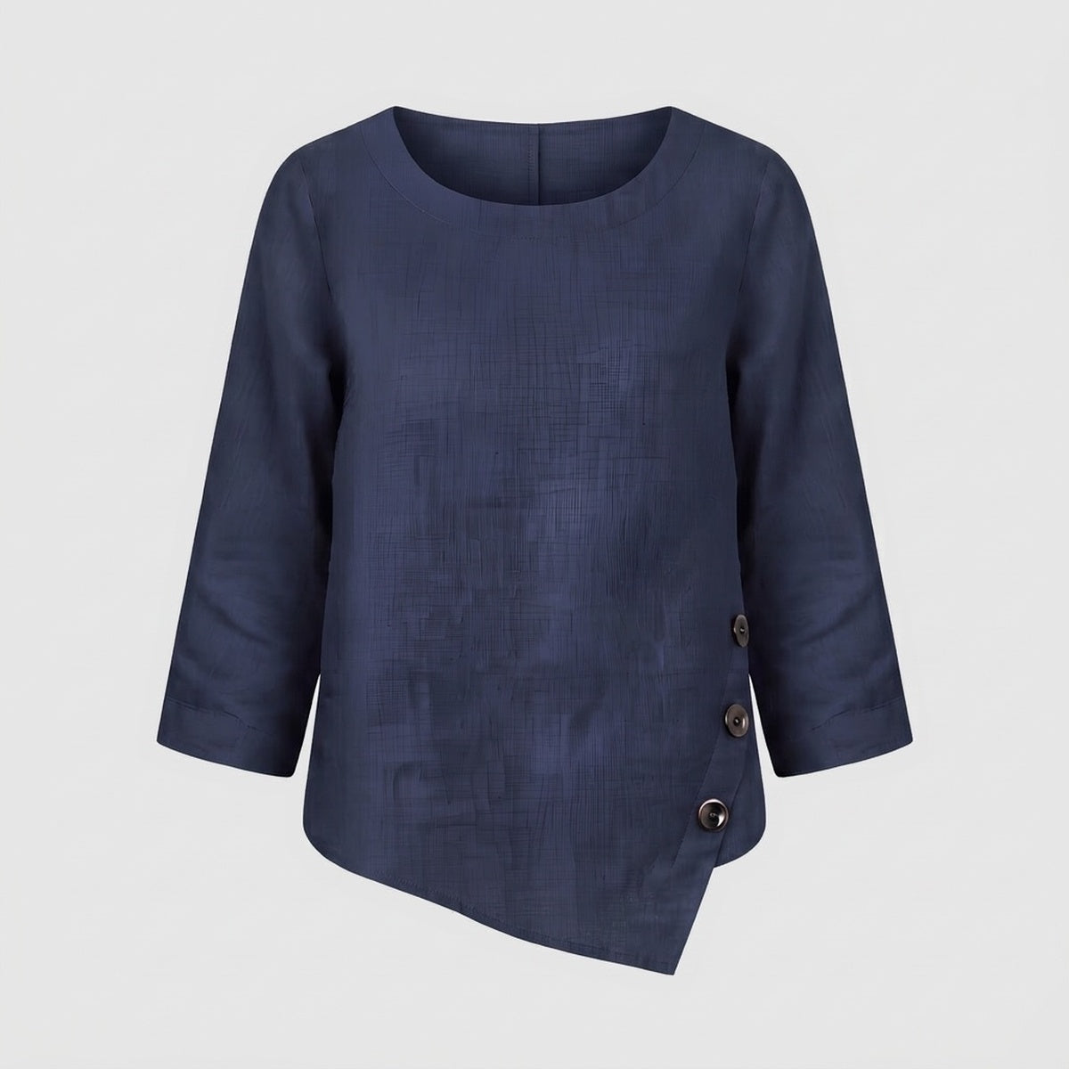 Nyla Asymmetric Linen Top