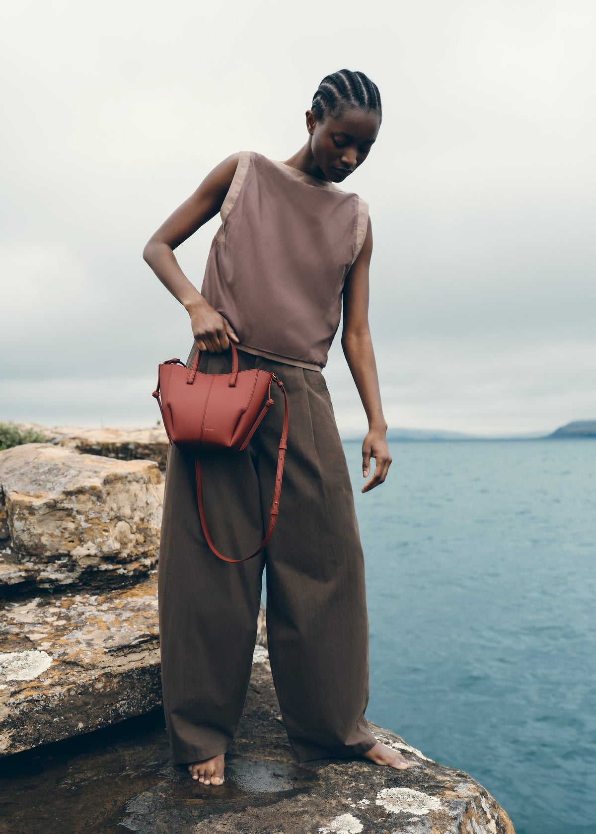 PLNE - Cyme Tote Nano - Textured Terracotta