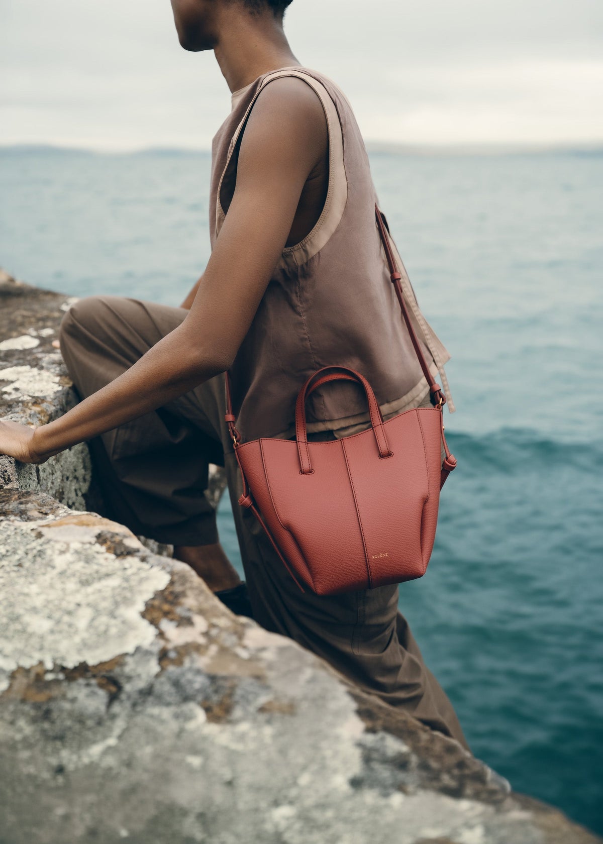 PLNE - Cyme Tote Nano - Textured Terracotta