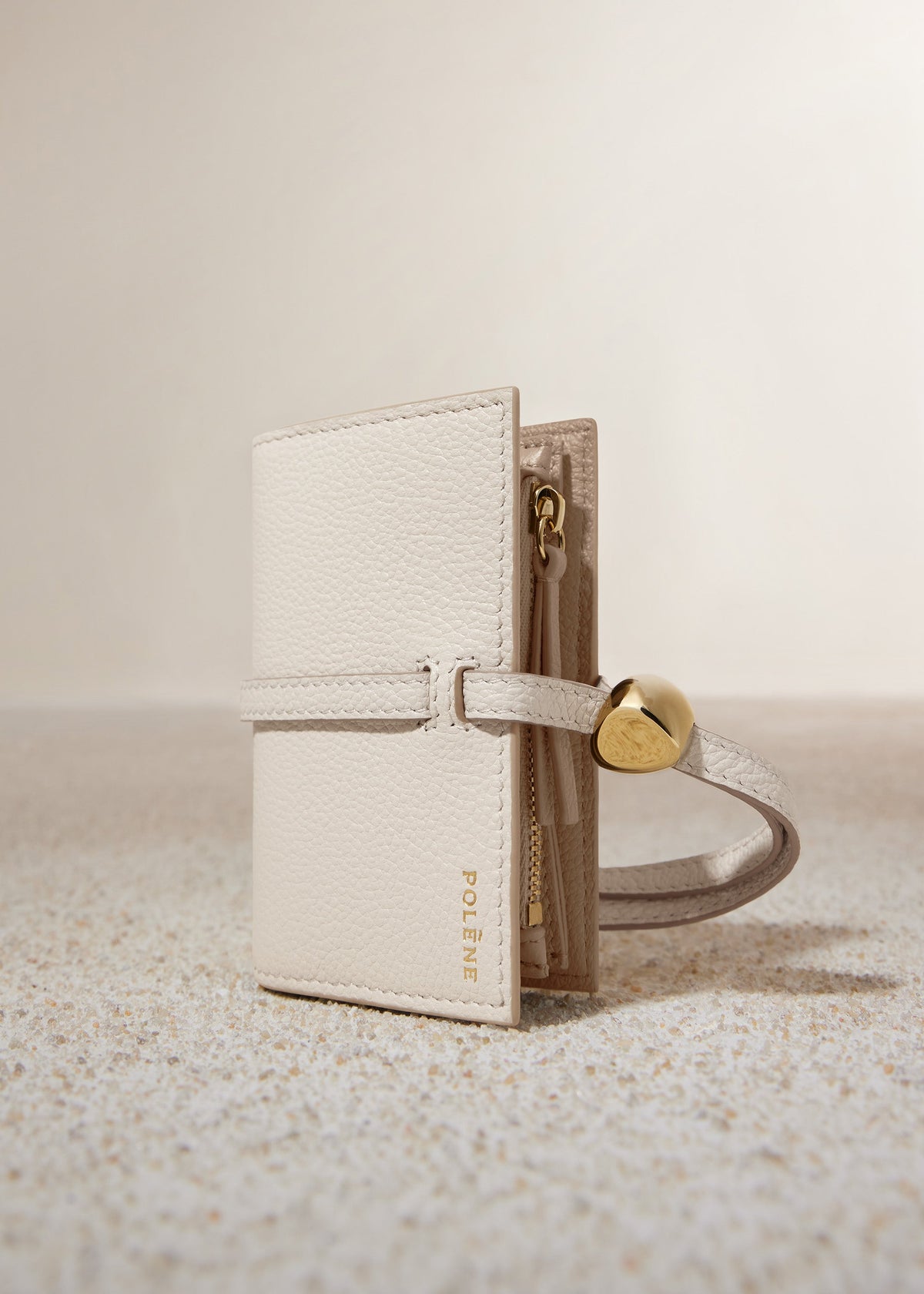 PLNE - Kayé Card Holder - Textured Duo Chalk
