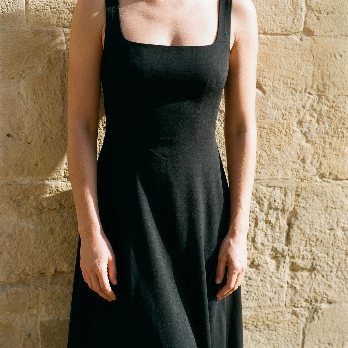 Square Neck Midi Dress Luna