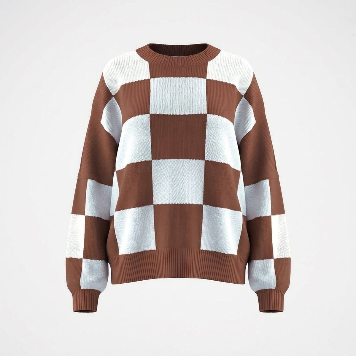 Statement Check Sweater