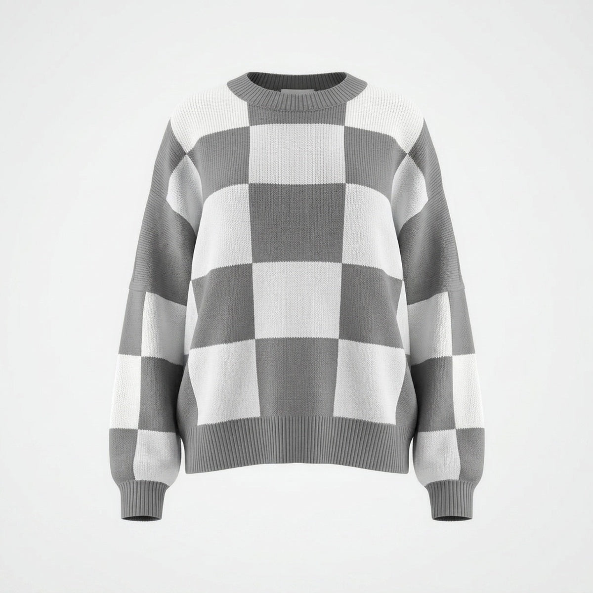Statement Check Sweater